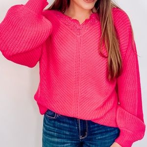 Vine & Love Pink sweater.